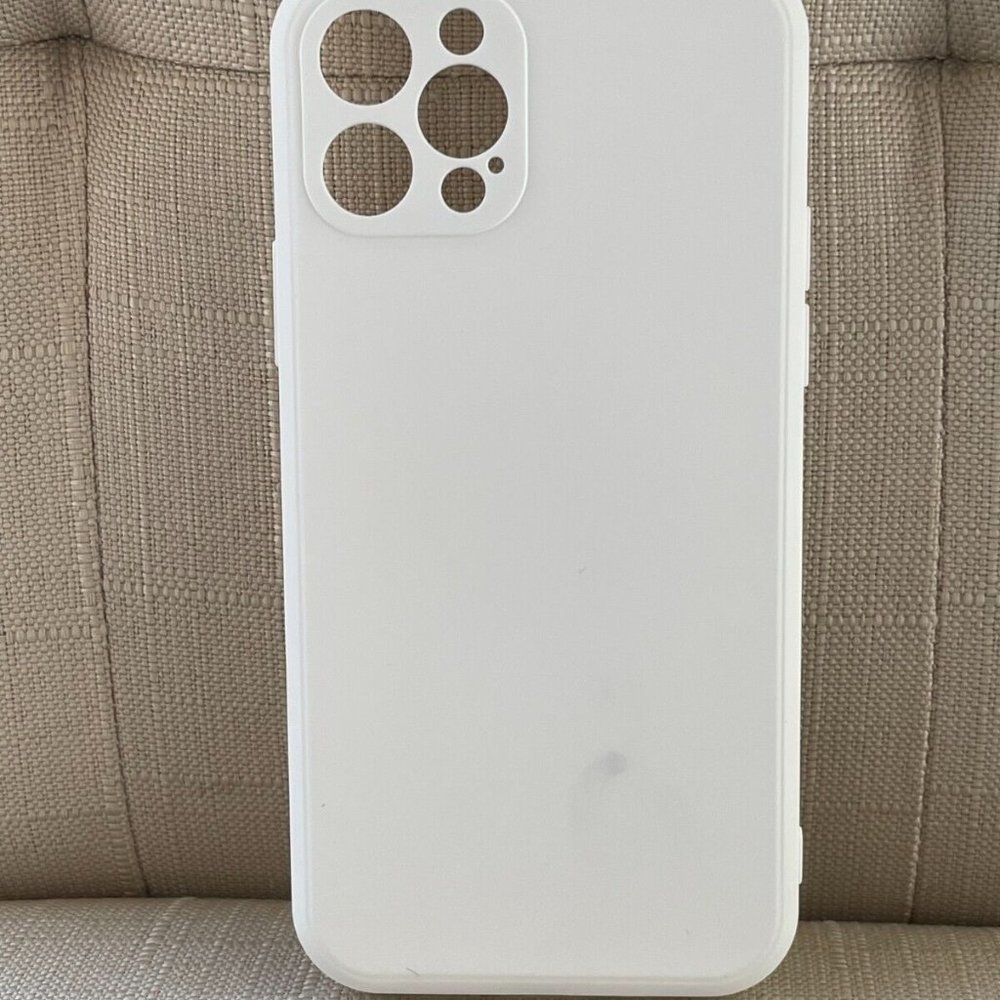 Fitted Back Case for iPhone White Case Rubber iPhone Pro Max 12 Unbranded